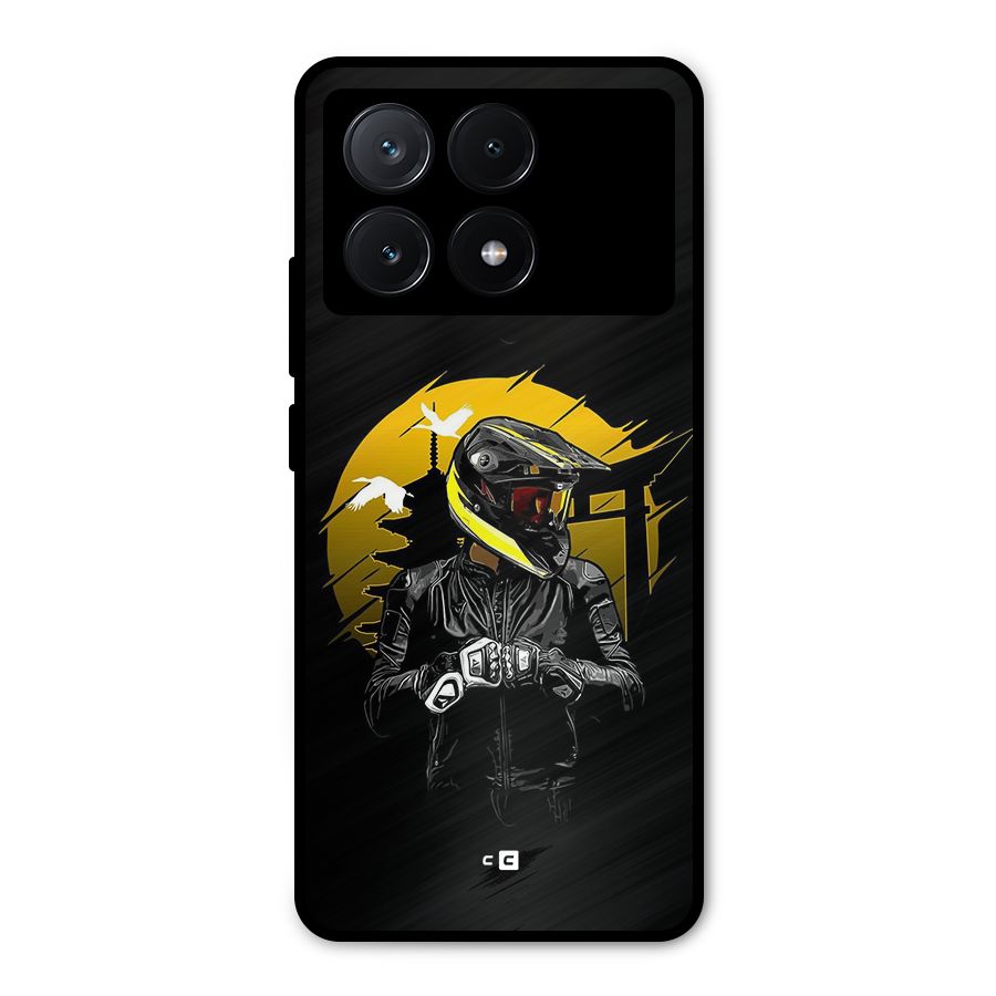 Rider Ready Metal Back Case for Poco X6 Pro
