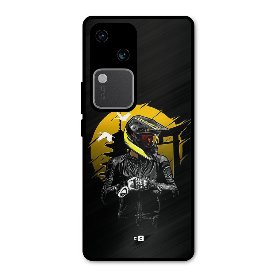 Rider Ready Metal Back Case for Vivo V30