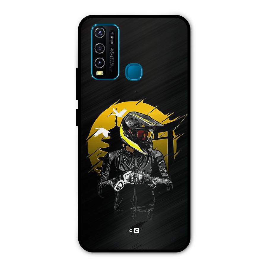 Rider Ready Metal Back Case for Vivo Y30