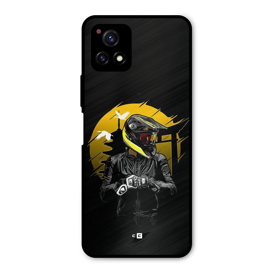 Rider Ready Metal Back Case for Vivo Y72 5G