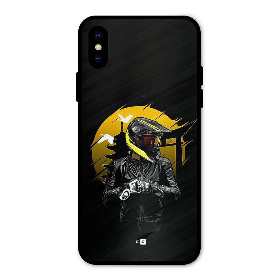 Rider Ready Metal Back Case for iPhone X