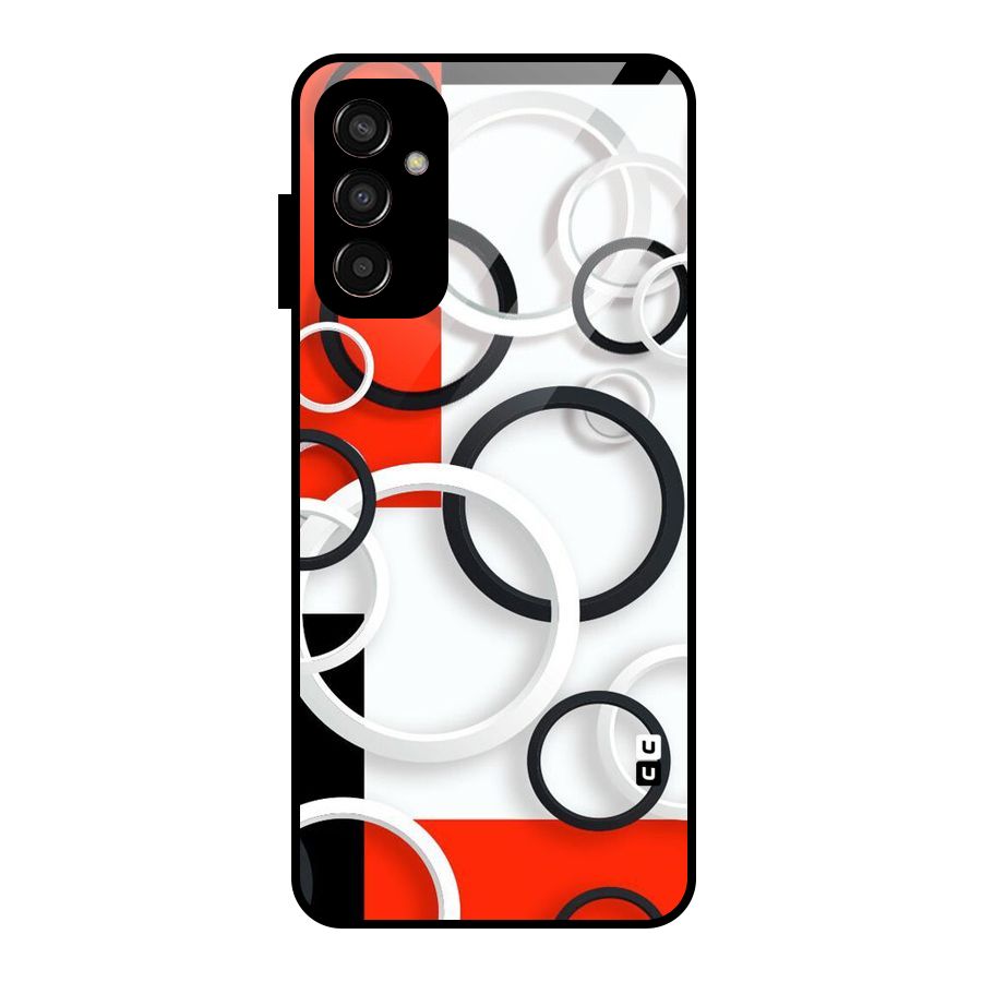 Rings Abstract Glass Back Case for Galaxy F13