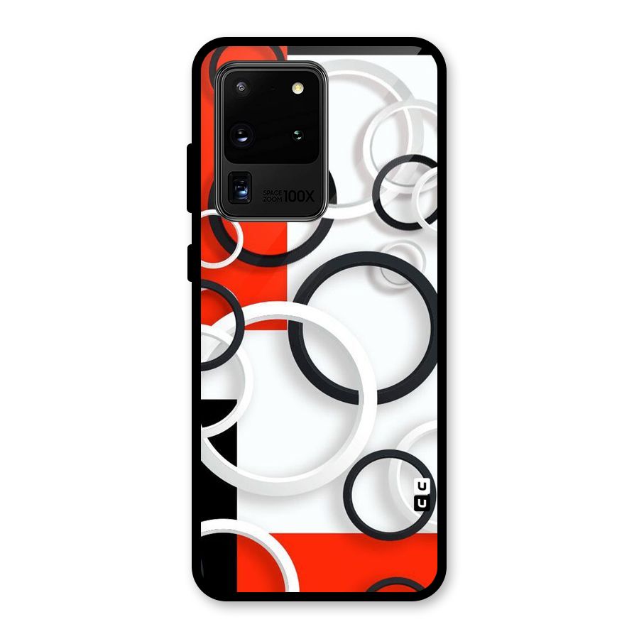 Rings Abstract Glass Back Case for Galaxy S20 Ultra