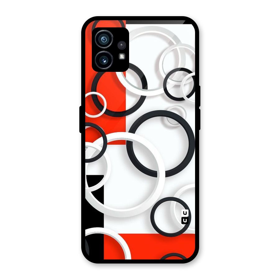 Rings Abstract Glass Back Case for Nothing Phone 1