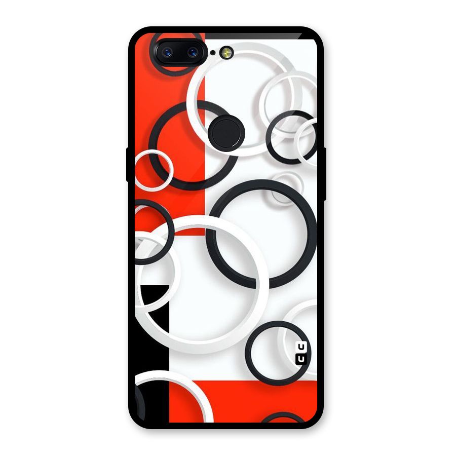 Rings Abstract Glass Back Case for OnePlus 5T