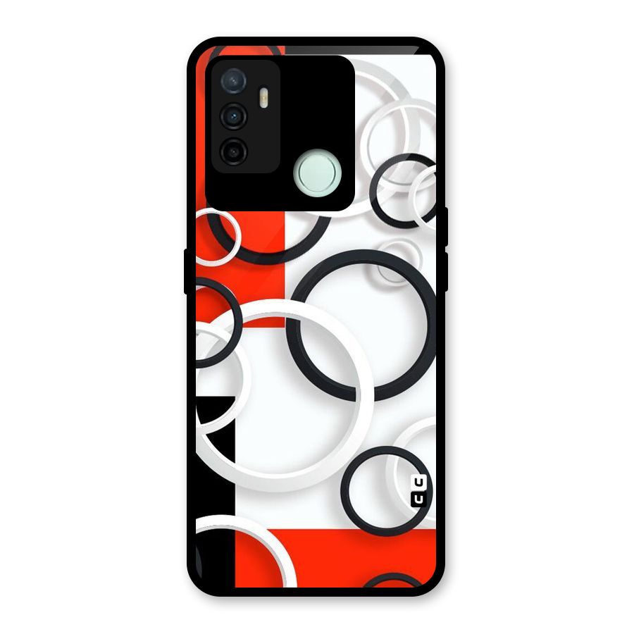 Rings Abstract Glass Back Case for Oppo A53