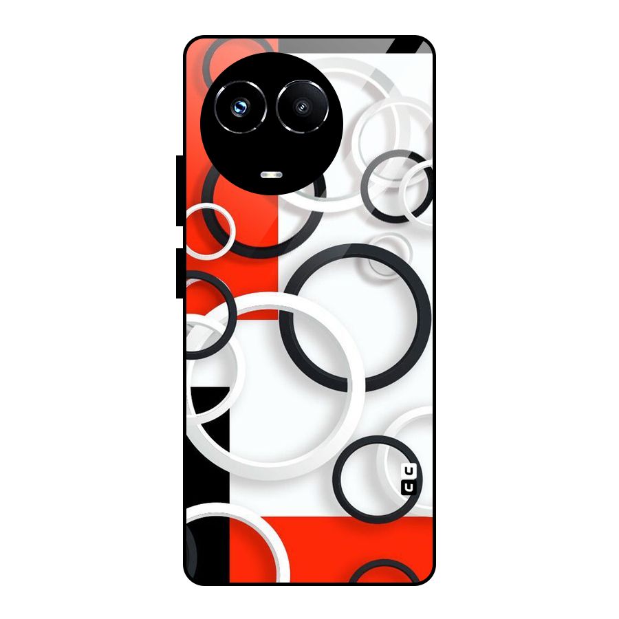 Rings Abstract Glass Back Case for Realme Narzo 60X
