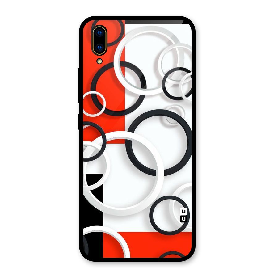 Rings Abstract Glass Back Case for Vivo V11 Pro
