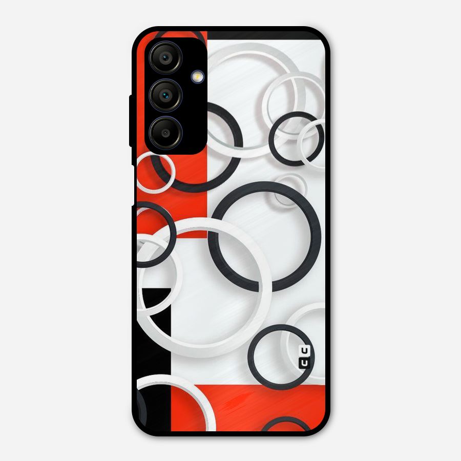 Rings Abstract Metal Back Case for Galaxy A15 5G