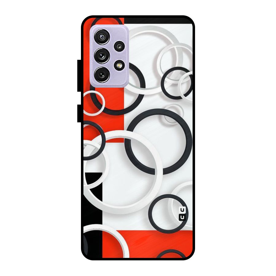 Rings Abstract Metal Back Case for Galaxy A72