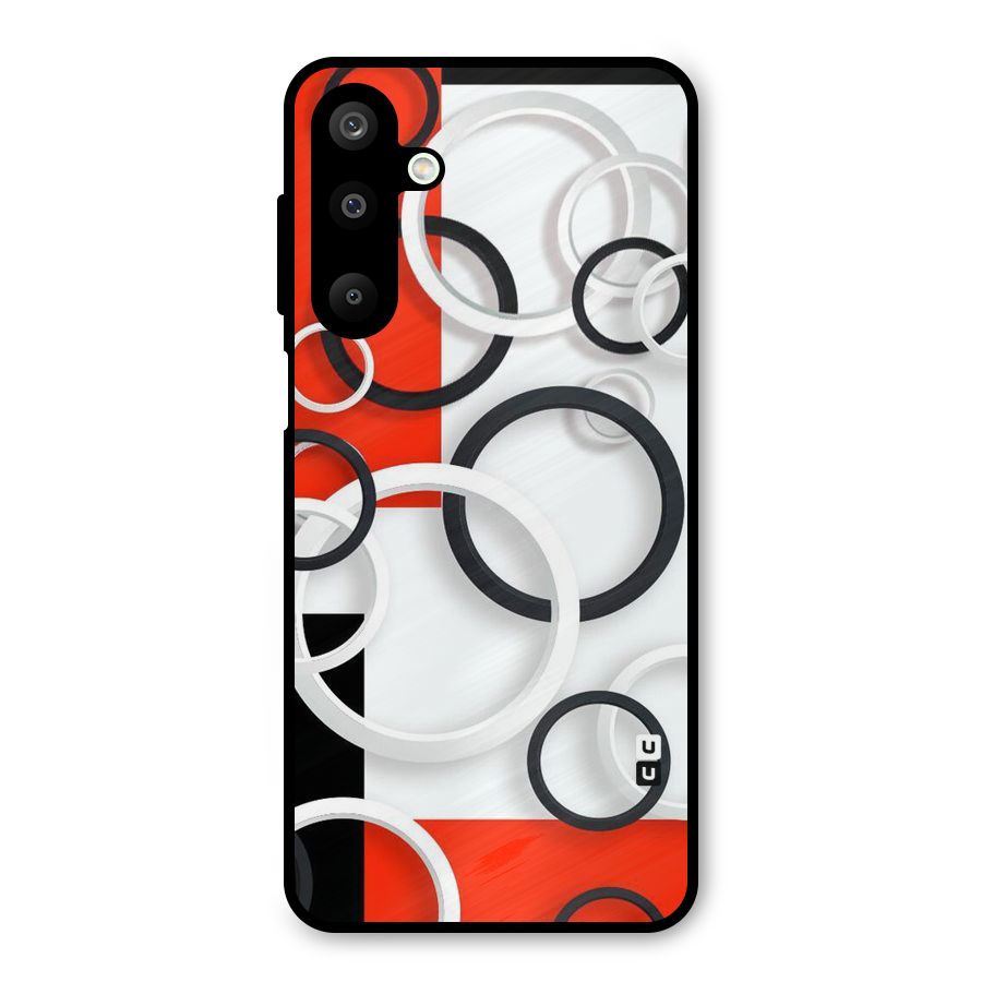 Rings Abstract Metal Back Case for Galaxy M16