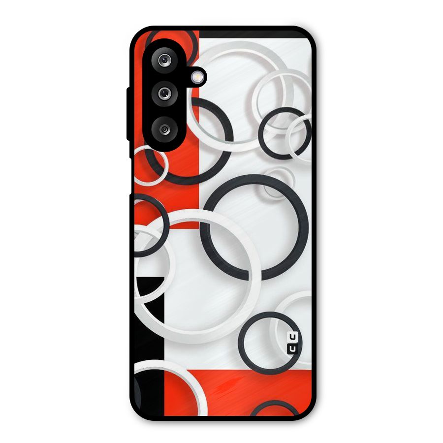 Rings Abstract Metal Back Case for Galaxy M36