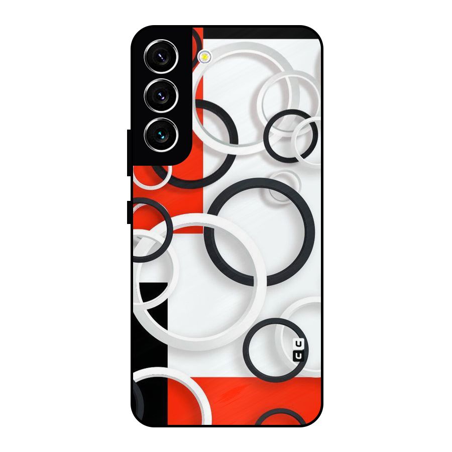 Rings Abstract Metal Back Case for Galaxy S22 5G