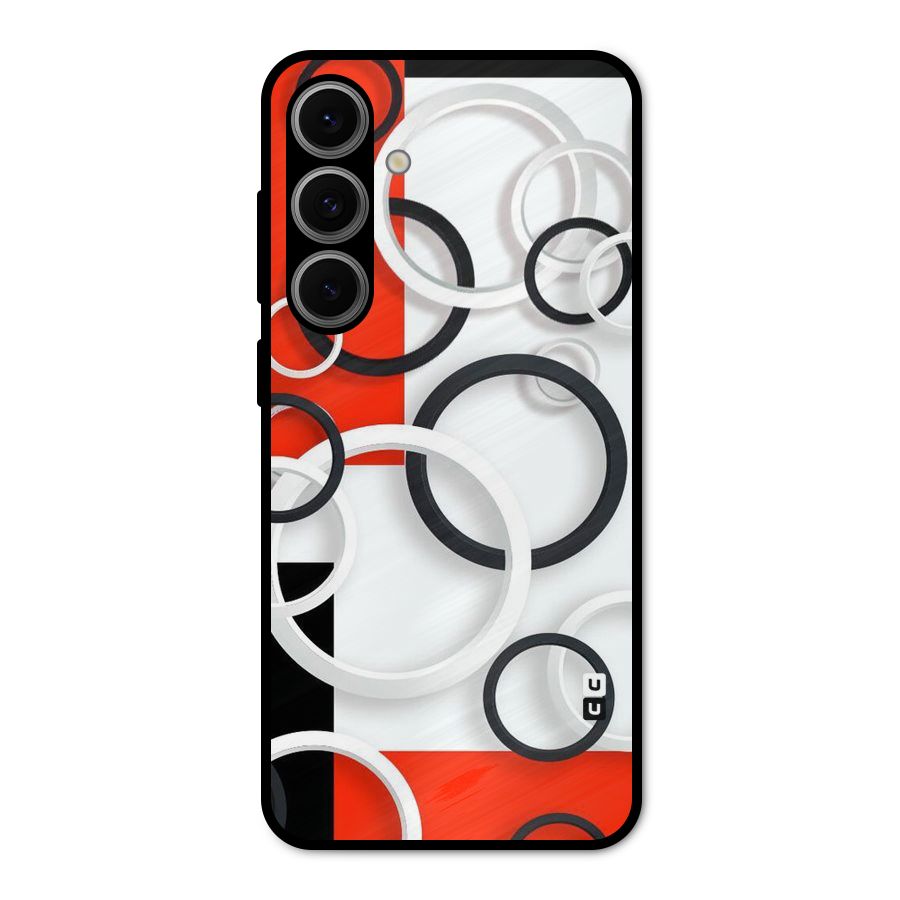 Rings Abstract Metal Back Case for Galaxy S24 FE
