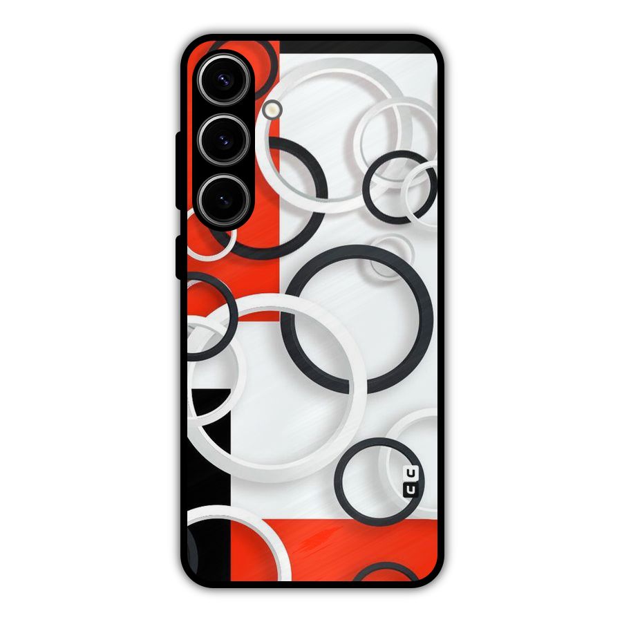 Rings Abstract Metal Back Case for Galaxy S24 Plus