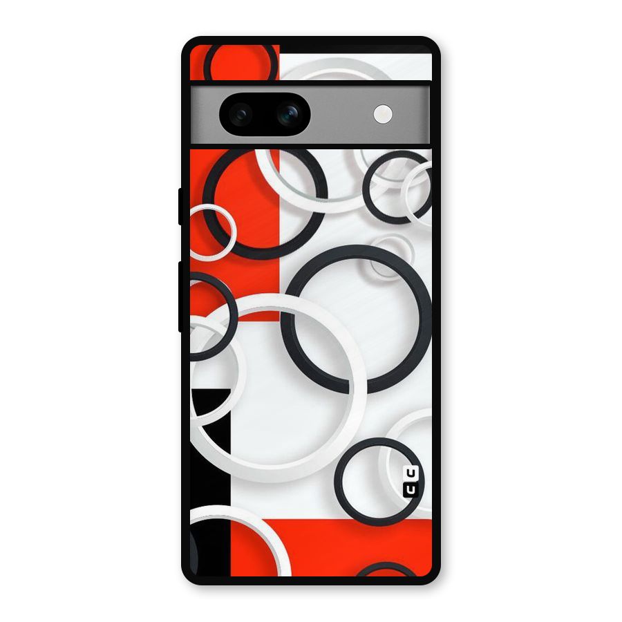 Rings Abstract Metal Back Case for Google Pixel 7a