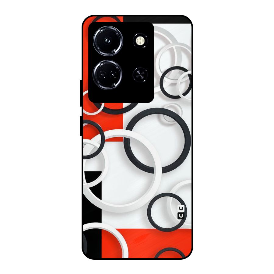 Rings Abstract Metal Back Case for Infinix Note 30 5G