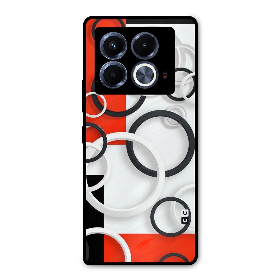 Rings Abstract Metal Back Case for Infinix Note 40 5G