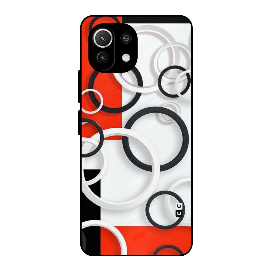 Rings Abstract Metal Back Case for Mi 11 Lite