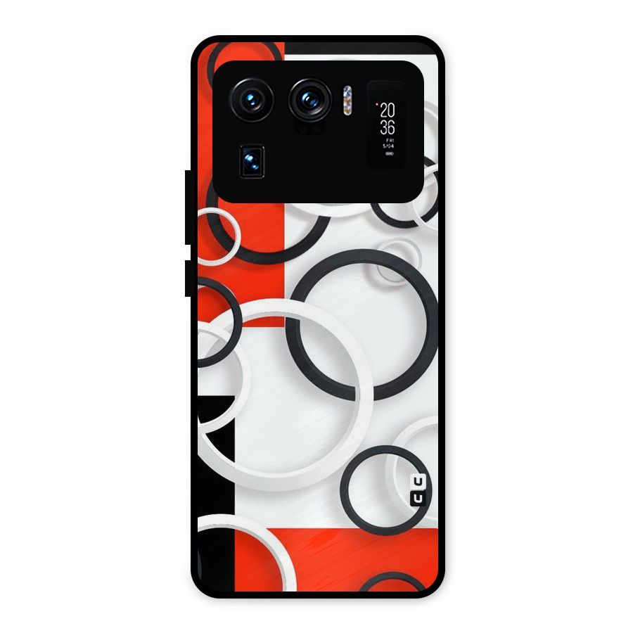 Rings Abstract Metal Back Case for Mi 11 Ultra