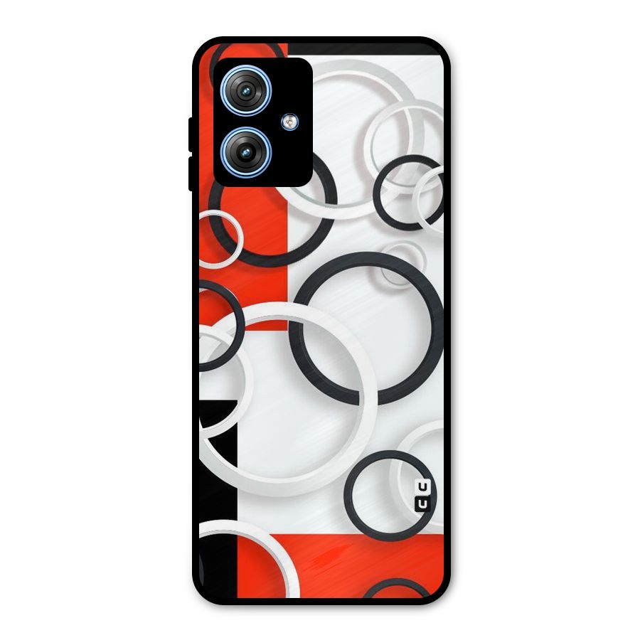 Rings Abstract Metal Back Case for Moto G54