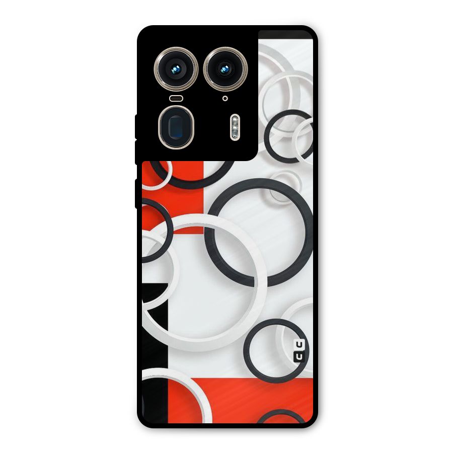 Rings Abstract Metal Back Case for Motorola Edge 50 Ultra