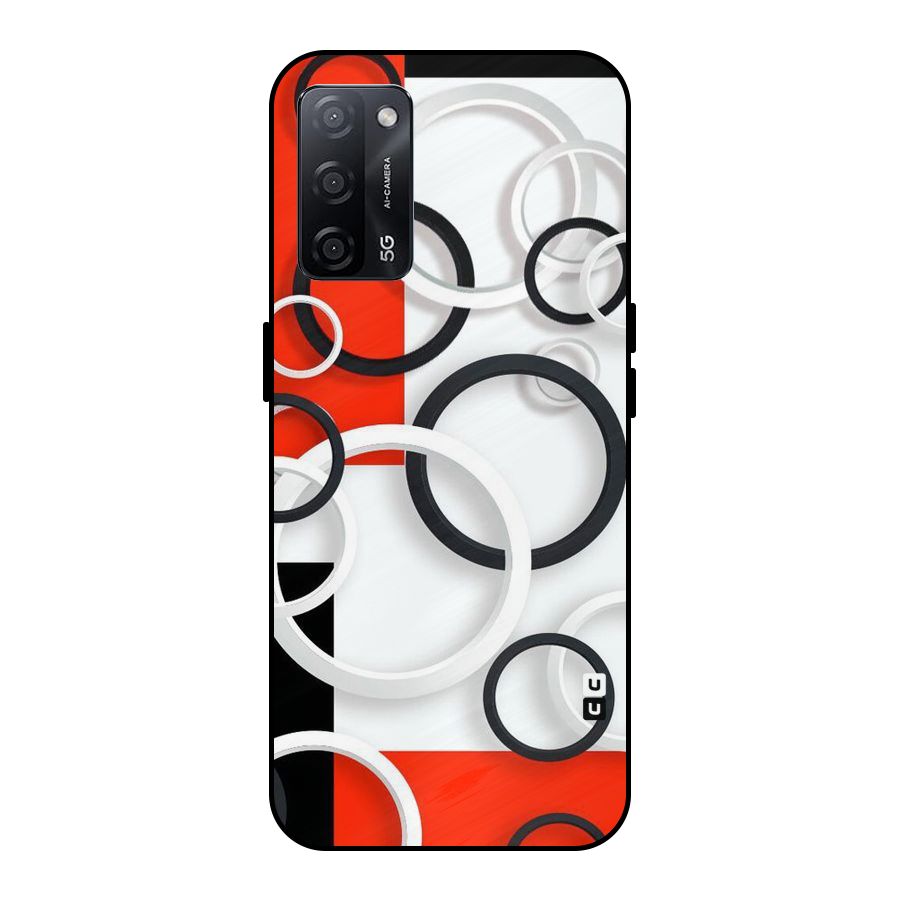 Rings Abstract Metal Back Case for Oppo A53s 5G