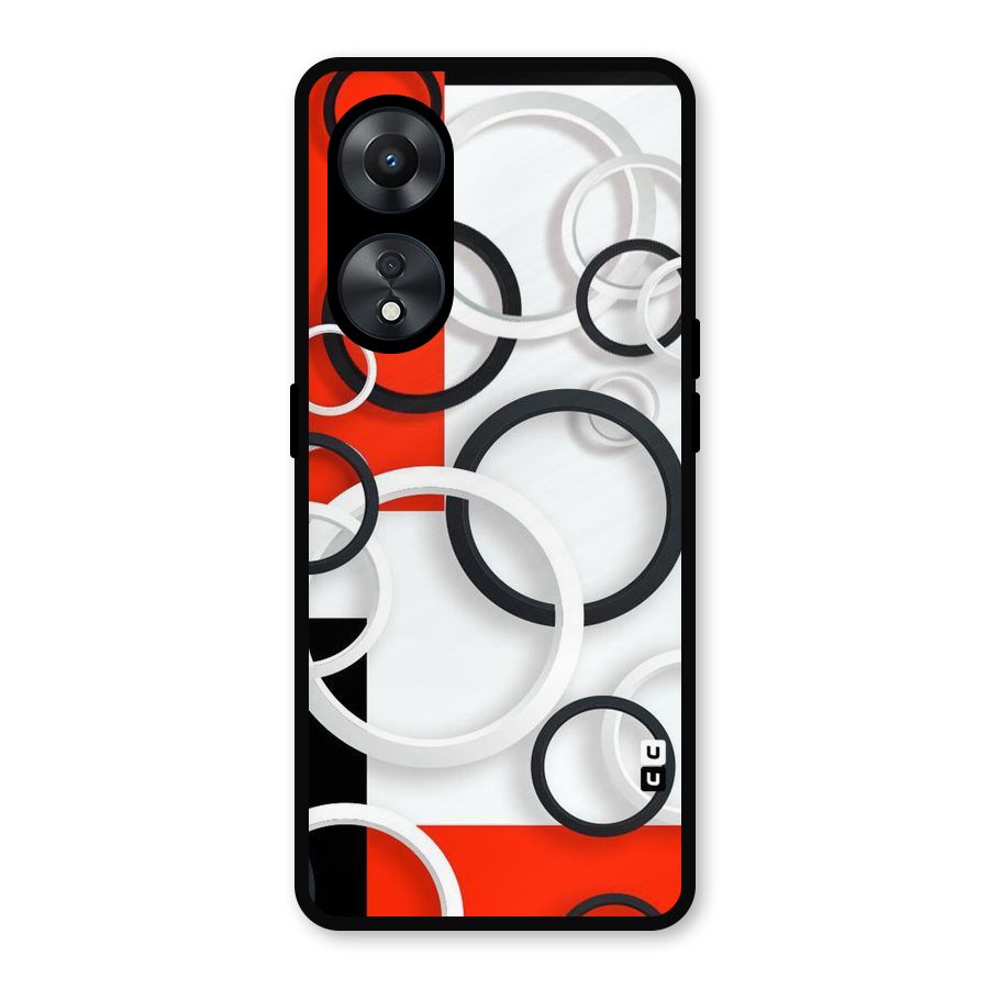 Rings Abstract Metal Back Case for Oppo A78