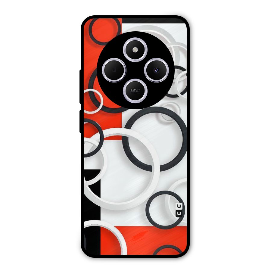 Rings Abstract Metal Back Case for Poco C75 5G