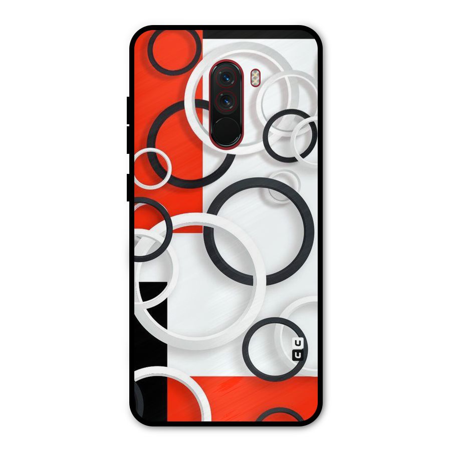 Rings Abstract Metal Back Case for Poco F1