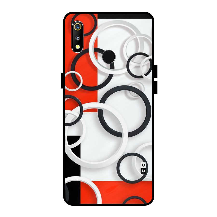 Rings Abstract Metal Back Case for Realme 3i
