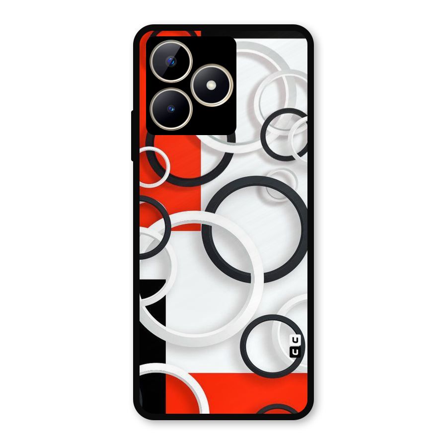 Rings Abstract Metal Back Case for Realme C53