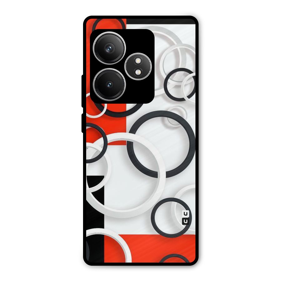 Rings Abstract Metal Back Case for Realme GT 6T