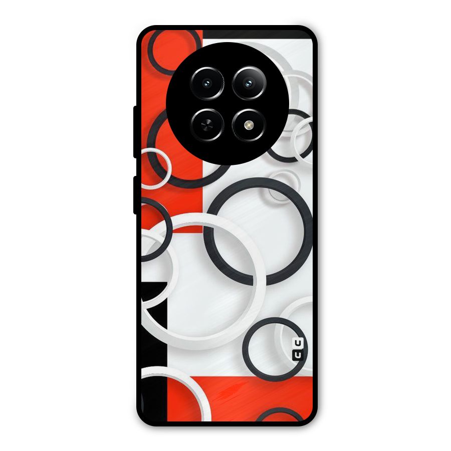 Rings Abstract Metal Back Case for Realme Narzo N65