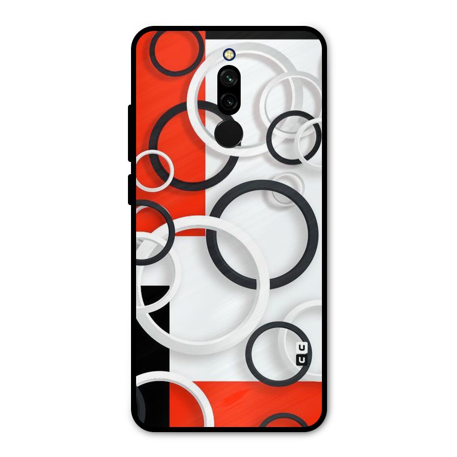 Rings Abstract Metal Back Case for Redmi 8