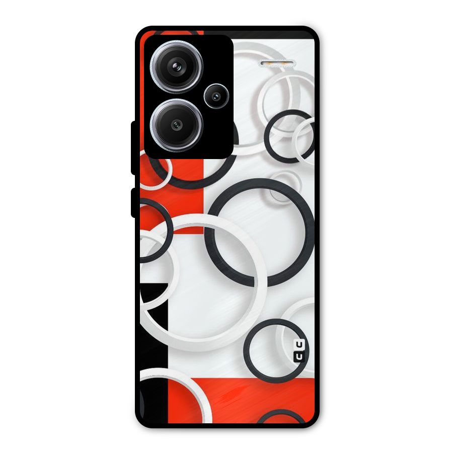 Rings Abstract Metal Back Case for Redmi Note 13 Pro Plus