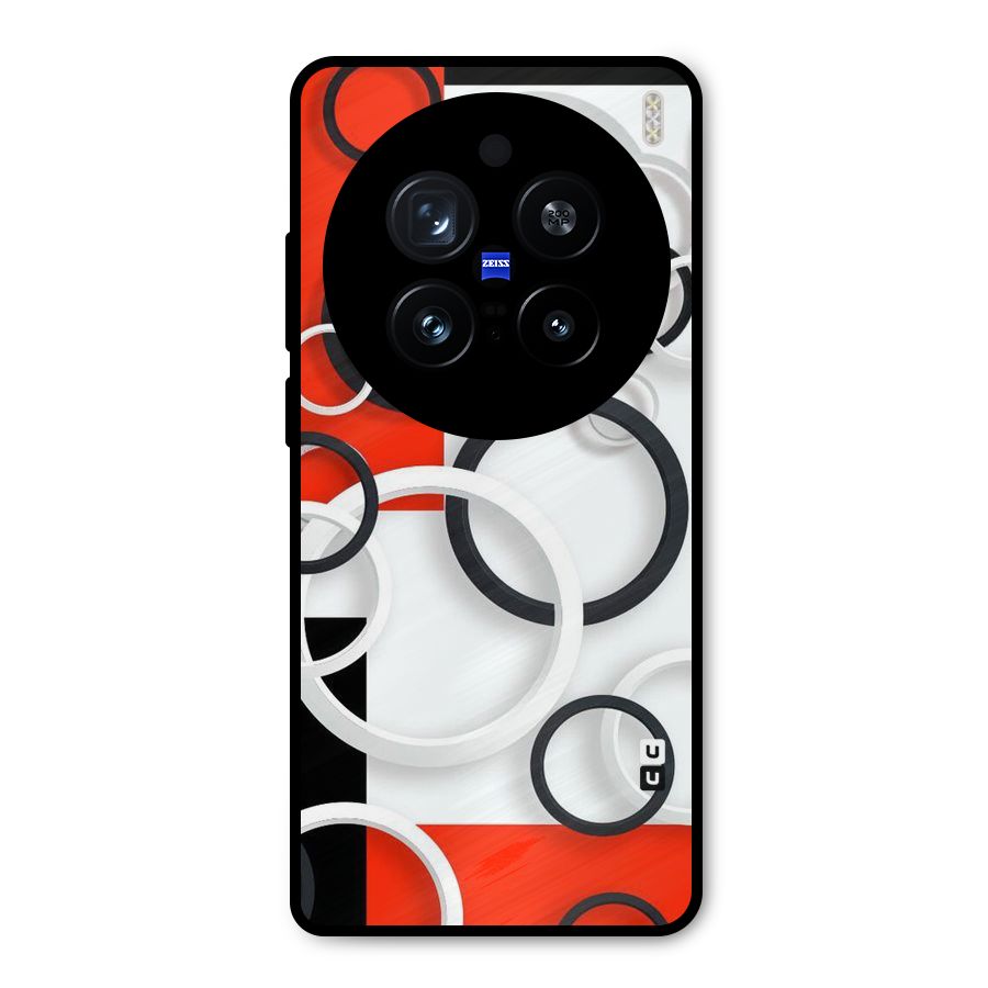 Rings Abstract Metal Back Case for Vivo X200 Pro