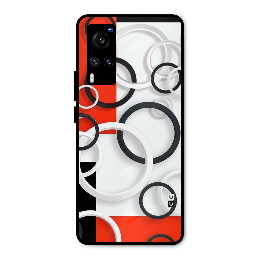 Rings Abstract Metal Back Case for Vivo X60