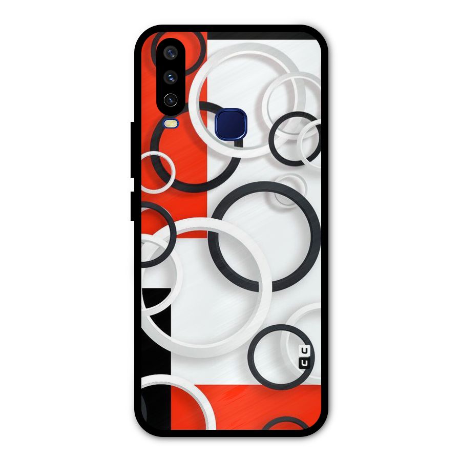 Rings Abstract Metal Back Case for Vivo Y12