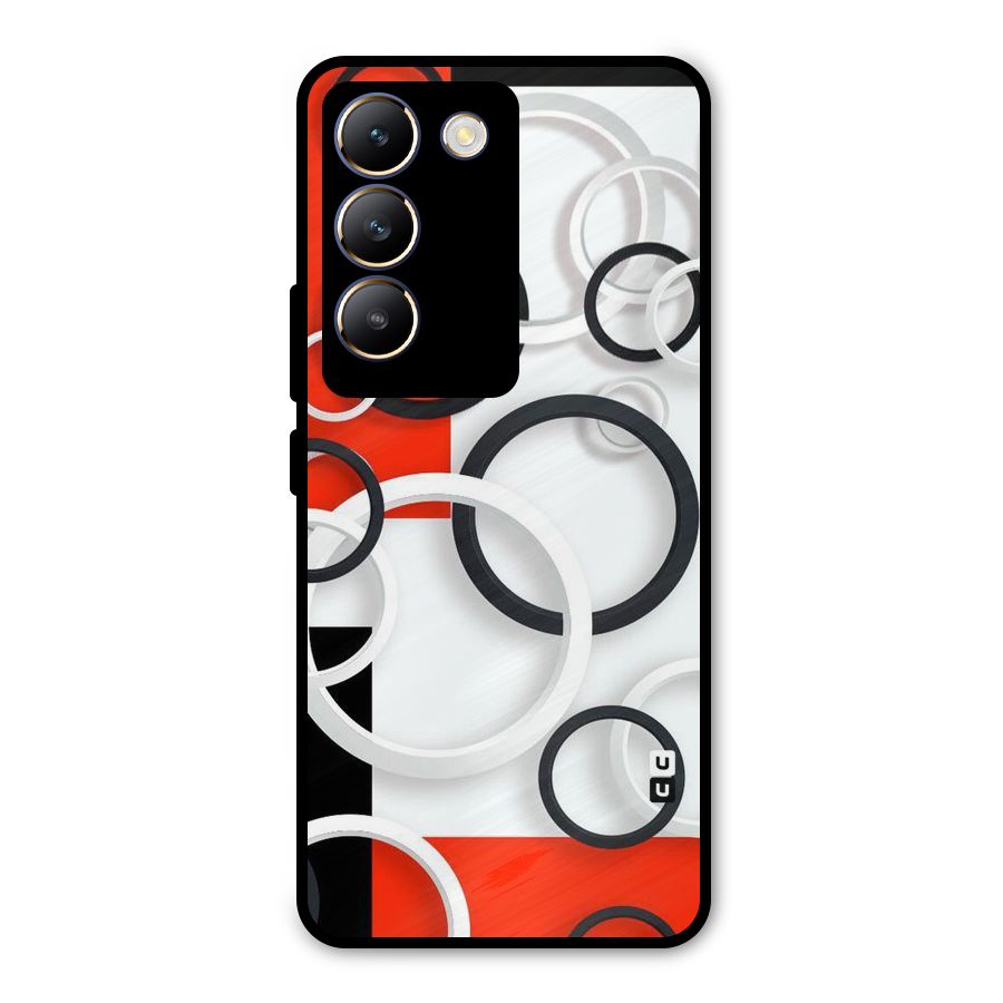 Rings Abstract Metal Back Case for Vivo Y200e