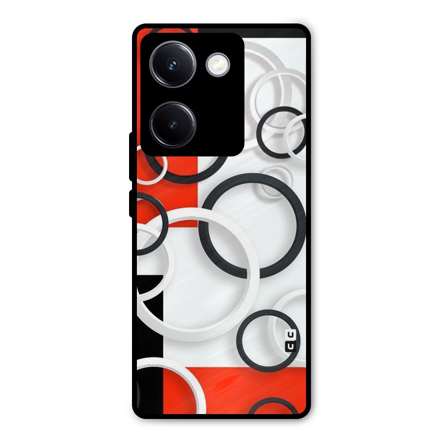 Rings Abstract Metal Back Case for Vivo Y300 Plus
