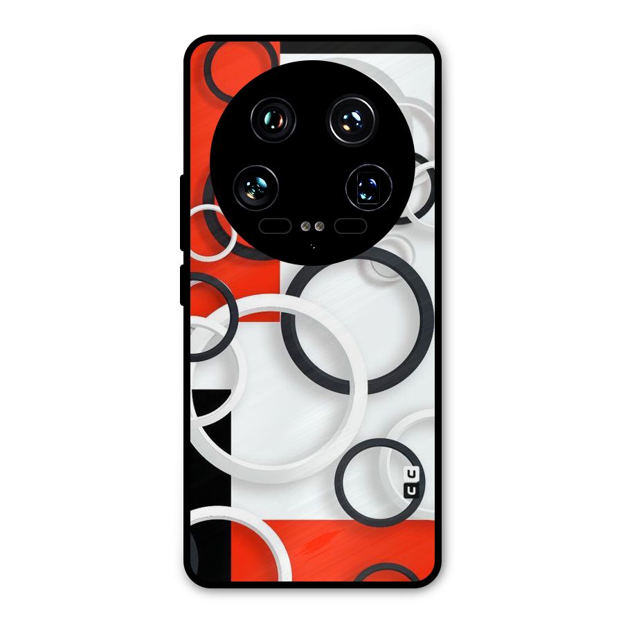 Rings Abstract Metal Back Case for Xiaomi 14 Ultra