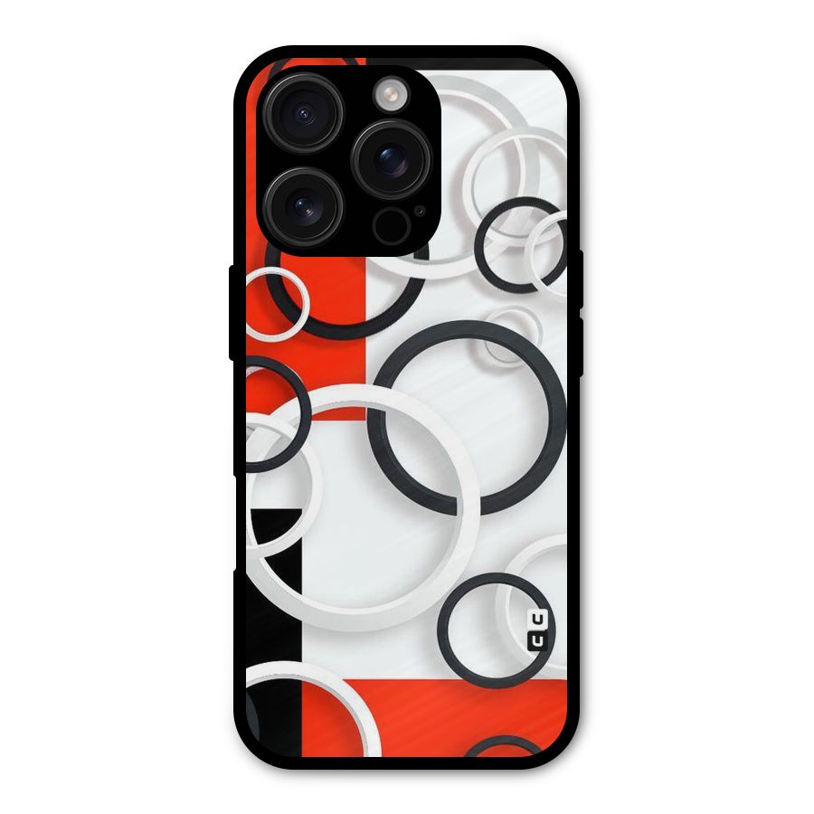 Rings Abstract Metal Back Case for iPhone 16 Pro