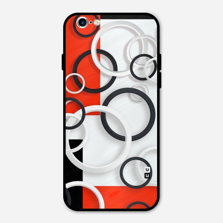 Rings Abstract Metal Back Case for iPhone 6 6s
