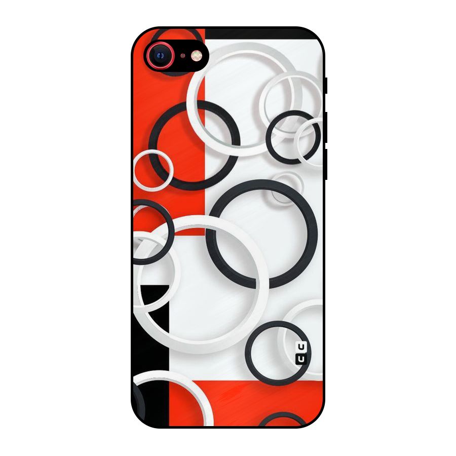 Rings Abstract Metal Back Case for iPhone SE 2022