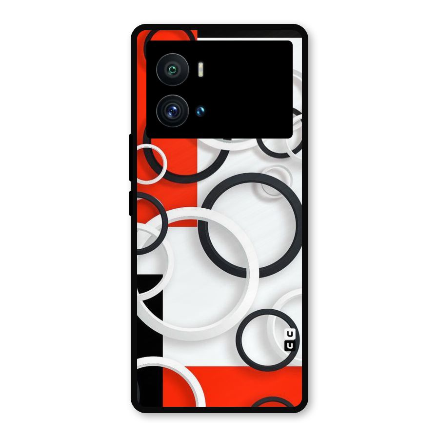 Rings Abstract Metal Back Case for iQOO 9 Pro