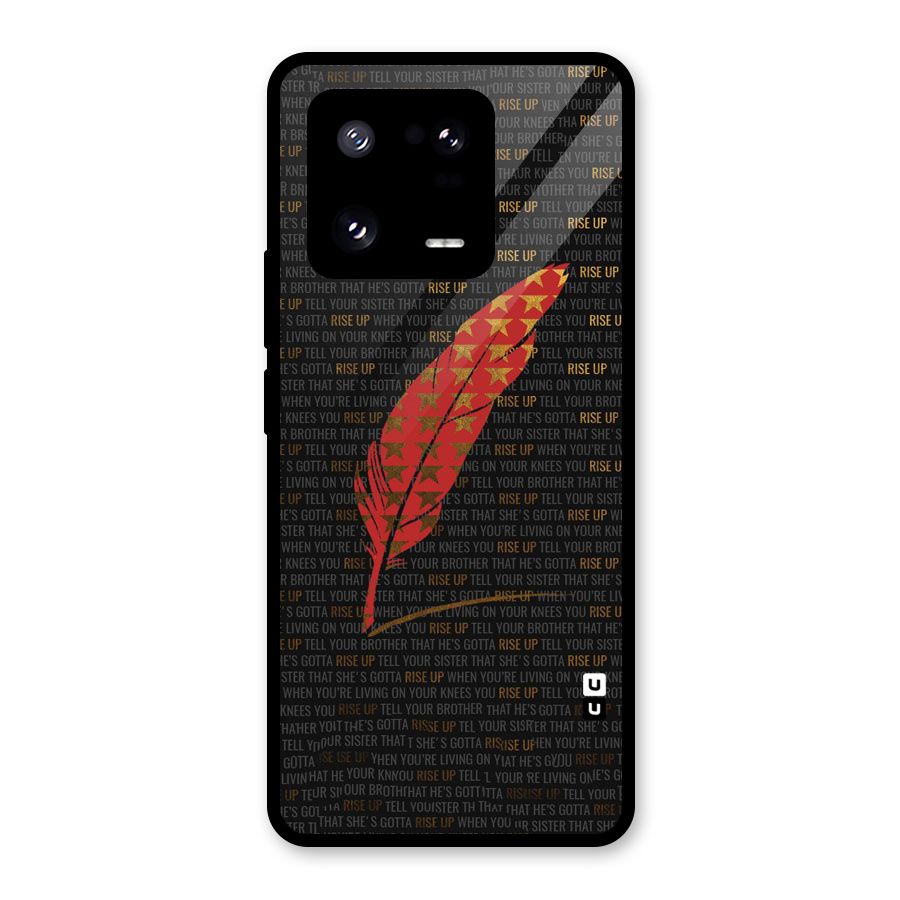 Rise Up Feather Glass Back Case for Xiaomi 13 Pro