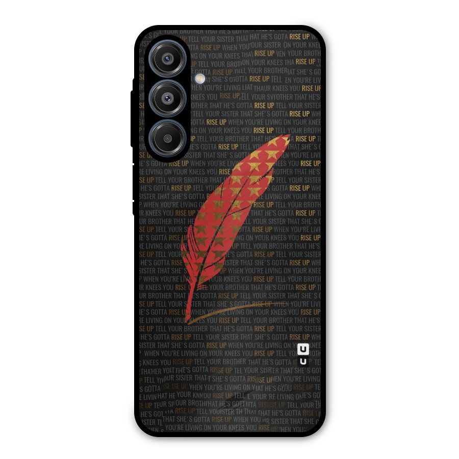 Rise Up Feather Metal Back Case for Galaxy A16 5G