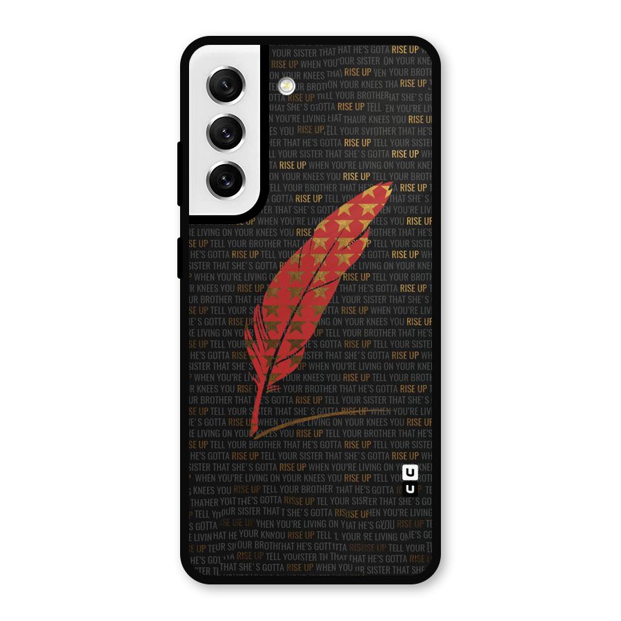 Rise Up Feather Metal Back Case for Galaxy S21 FE 5G