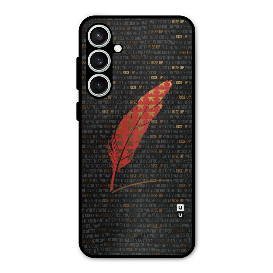 Rise Up Feather Metal Back Case for Galaxy S23 FE